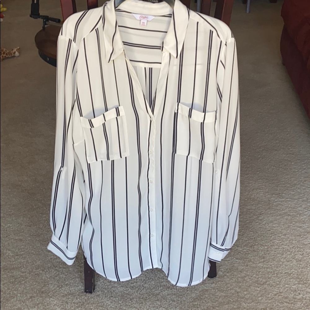 Candies Button Down Top XL